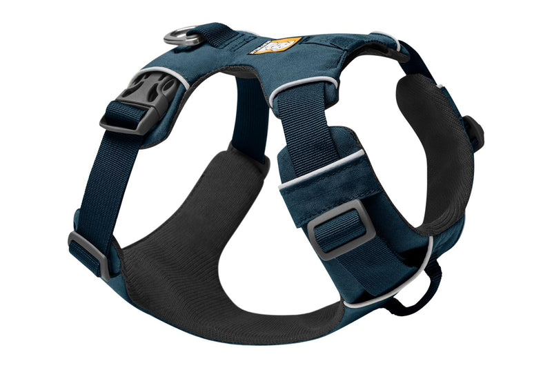 RUFFWEAR Front Range Dog Harness with Chest Ring, Reflective Padded Anti-Pull Harness, Blue Moon, XXS XX-Small - BeesActive Australia