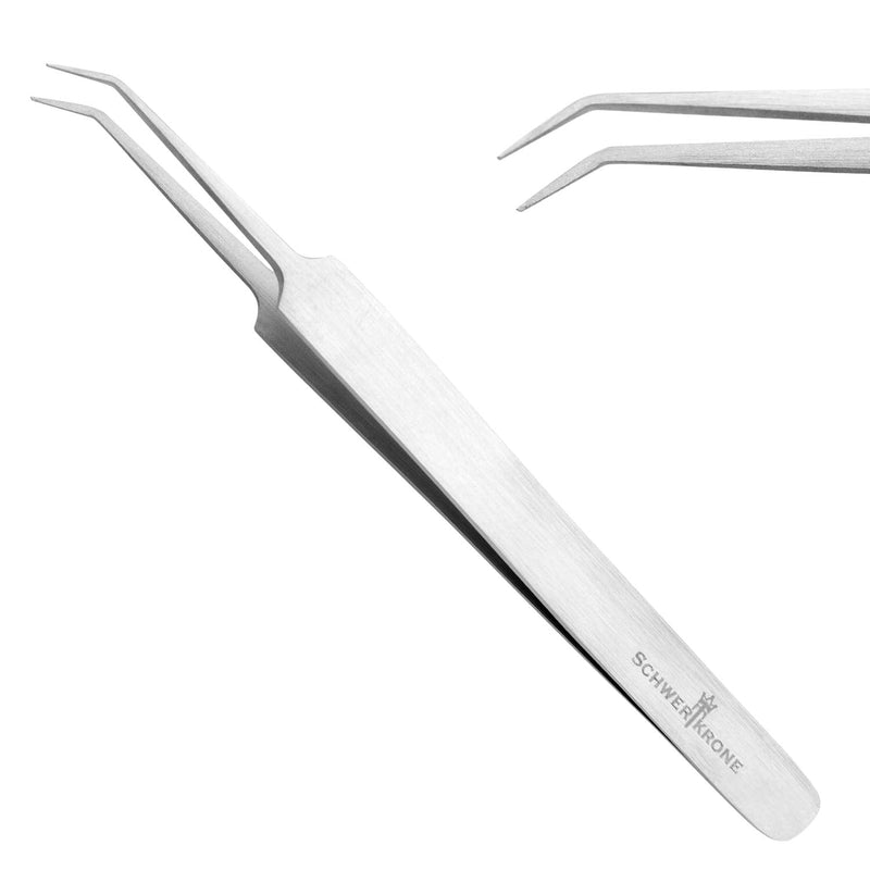 Sword crown Curved tweezers Tick tweezers Watchmaker tweezers Splinter tweezers curved 11.5 cm Tweezers pointed For model making - BeesActive Australia