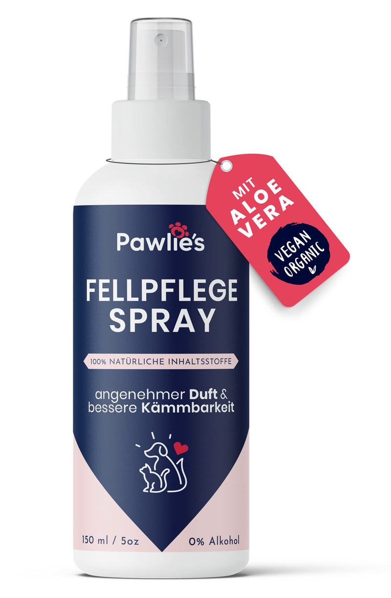 Pawlie's Grooming Spray for Dogs & Cats - for Velvety Soft & Shiny Fur, Dog Grooming, Cat Grooming, Dogs, Dog Accessories, Dog Grooming Sensitive 150 ml (Pack of 1) - BeesActive Australia