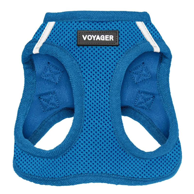 Voyager Step-In Air Dog Harness by Best Pet Supplies - All Weather Mesh Step in Vest Harness for Small and Medium Dogs, Royal Blue, Size M - Chest 40-45 cm Harness (Royal Blue) M (Chest: 16 - 18") - BeesActive Australia