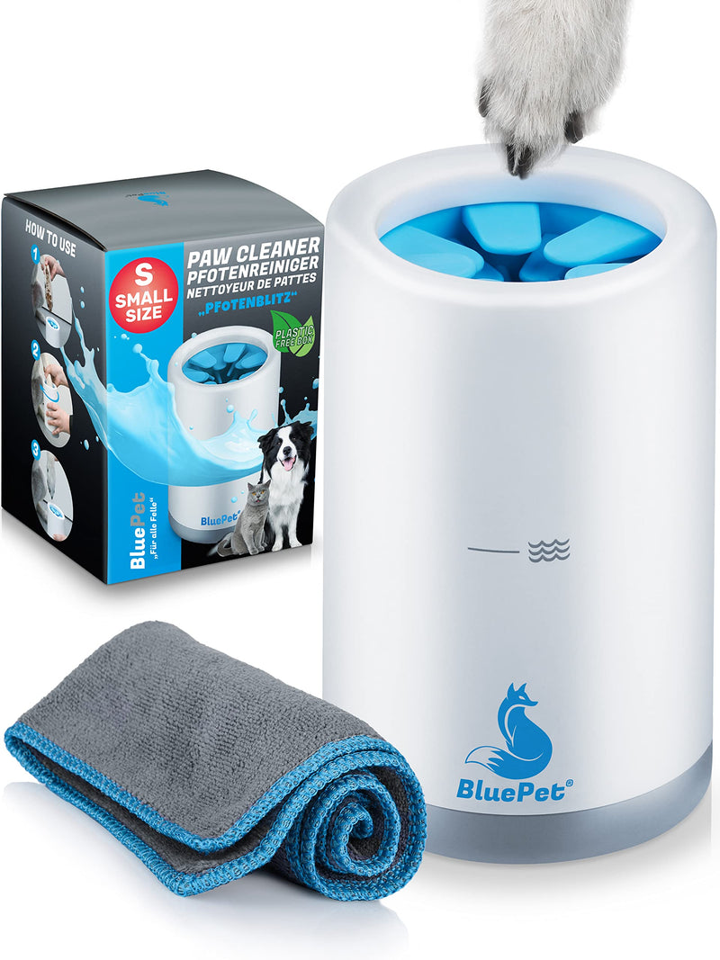 BluePet Paw Cleaner for Dogs | Removes dirt and grime from dog paws | Includes microfiber towel | PfotenBlitz Size S Size S (up to approx. 10kg) - BeesActive Australia