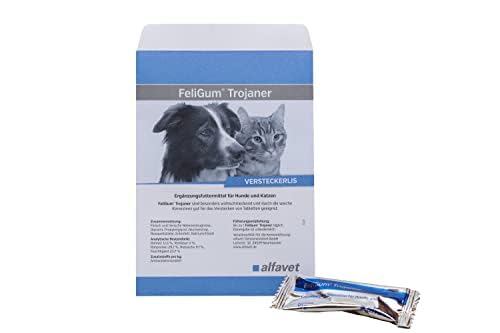 alfavet FeliGum Trojans 6 x 10 g – Moldable treats for hiding tablets – Tasty snacks for easy and stress-free medication administration – Supplementary food for cats and dogs - BeesActive Australia