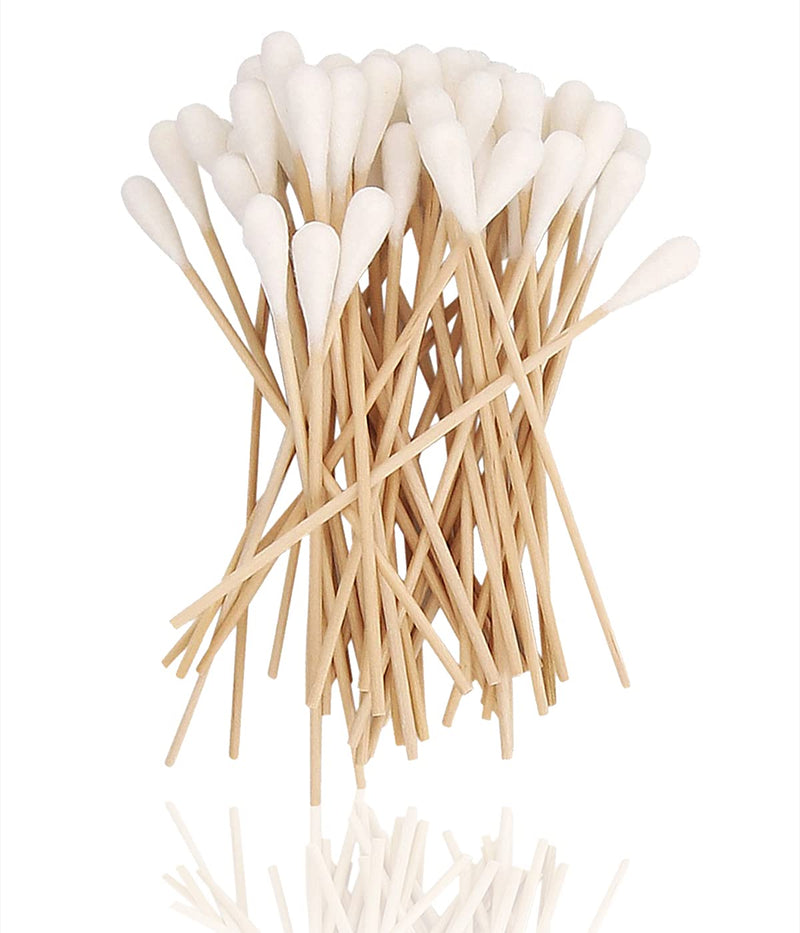 Kosmetex 100x ear cleaning for dogs, 15 cm, wide 1 cm thick cotton head, cotton buds long large head, ear cleaner ear cleaning sticks for pets, dogs, cats L - 15 cm - BeesActive Australia