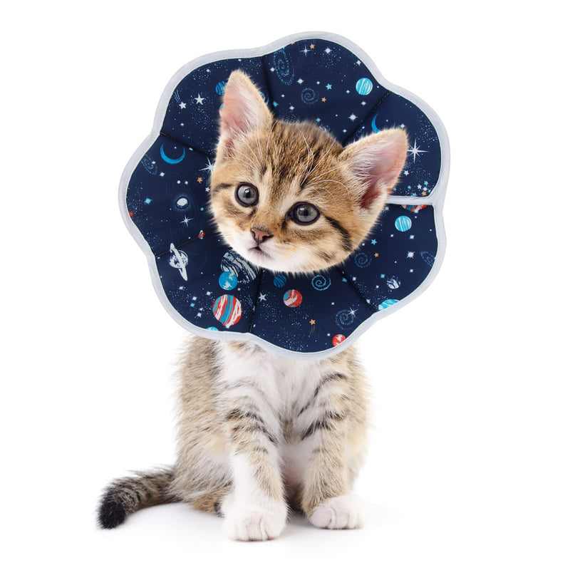 SLSON Neck Brace for Cats and Dogs, Adjustable Collar Soft Cone Recovery Protection for Pet After Surgery and Injuries, Blue (S) S - BeesActive Australia