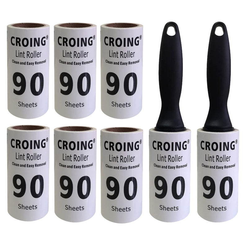 CROING 𝑭𝒖𝒔𝒔𝒆𝒍𝒓𝒐𝒍𝒍𝒆 (720 sheets) Extra sticky lint roller, lint roller animal hair Suitable for clothes, hair, cat hair, dog hair - BeesActive Australia