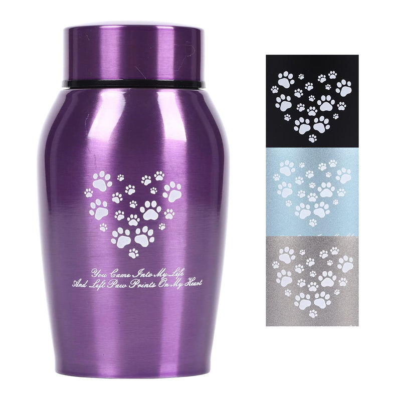 Pet Cremation Urns, Dog and Cat Ashes Urns, Pet Keepsake Urns, Dog Urns for Ashes, Cat Urns for Ashes (Purple, Small) Purple - BeesActive Australia