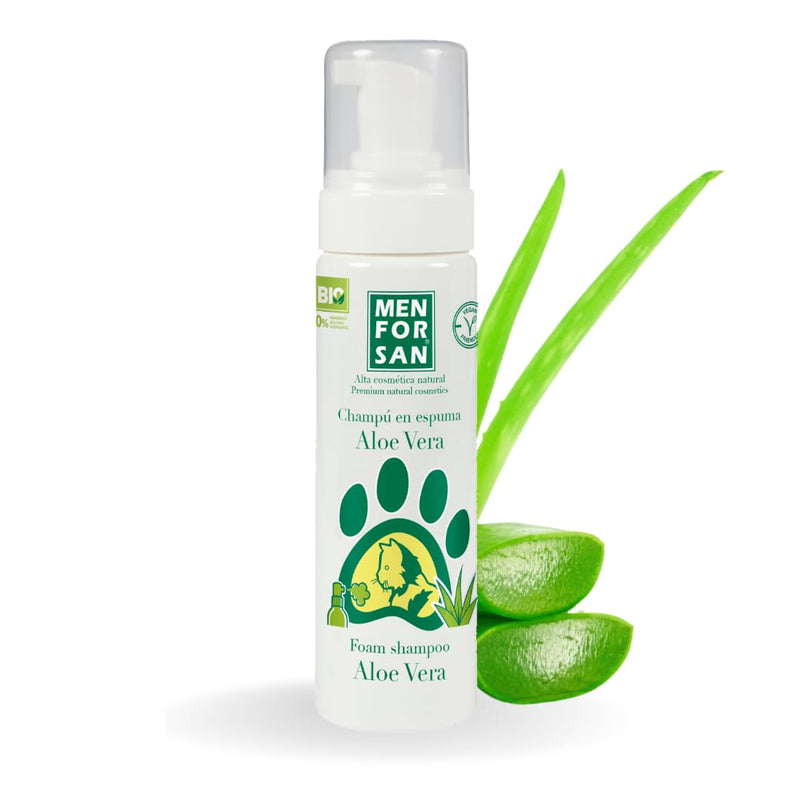 MENFORSAN Aloe Vera foam shampoo for cats, 200ml - BeesActive Australia