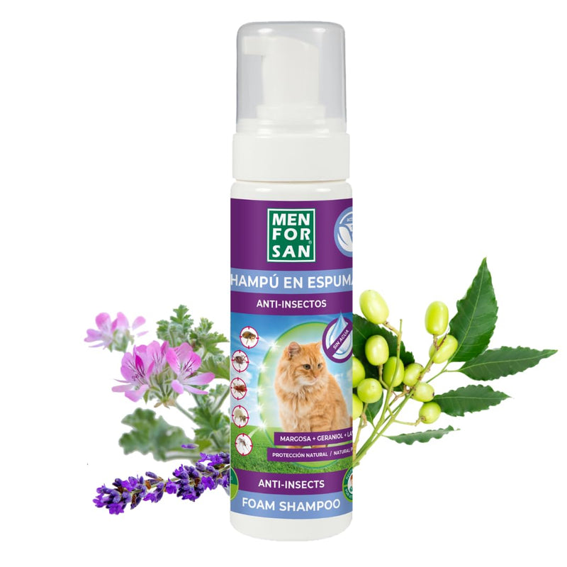 MENFORSAN anti-insect foam shampoo for cats, 200 ml - BeesActive Australia