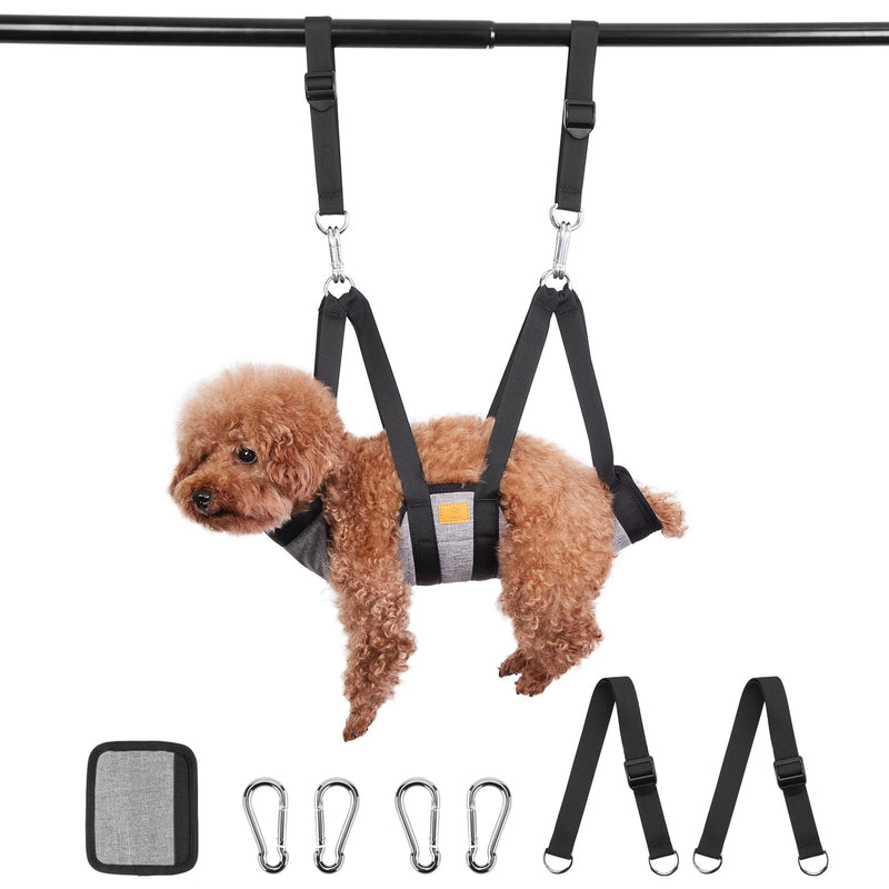 Ownpets dog grooming hammock, hammock harness with 4 hooks, for bathing, washing, grooming and nail trimming, S Width: 29cm, Length: 44.7cm, Legs spacing: 16cm - BeesActive Australia