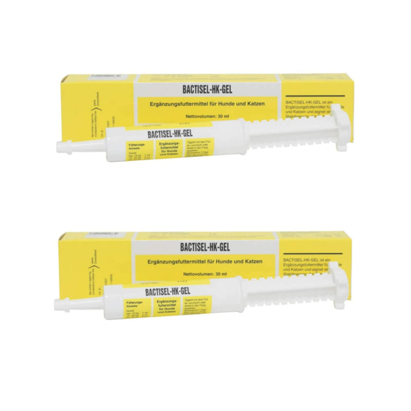 Selectavet Bactisel HK Gel | Double pack | 2 x 30ml | Supplementary food for dogs and cats | To stabilize the intestinal flora during indigestion | Oral administration - BeesActive Australia