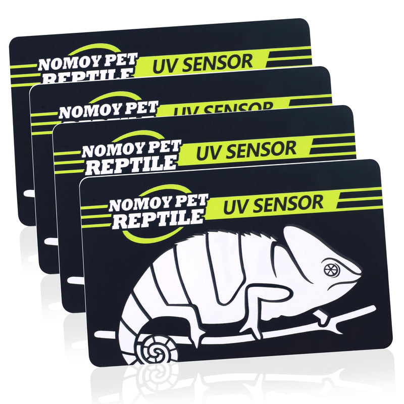 DONGKER UV Test Card, 2/4PCS Reptile Quick Test UVB Sensor, Easy to Carry, Reusable 500 Times for Reptile UV Testing 4PCS - BeesActive Australia