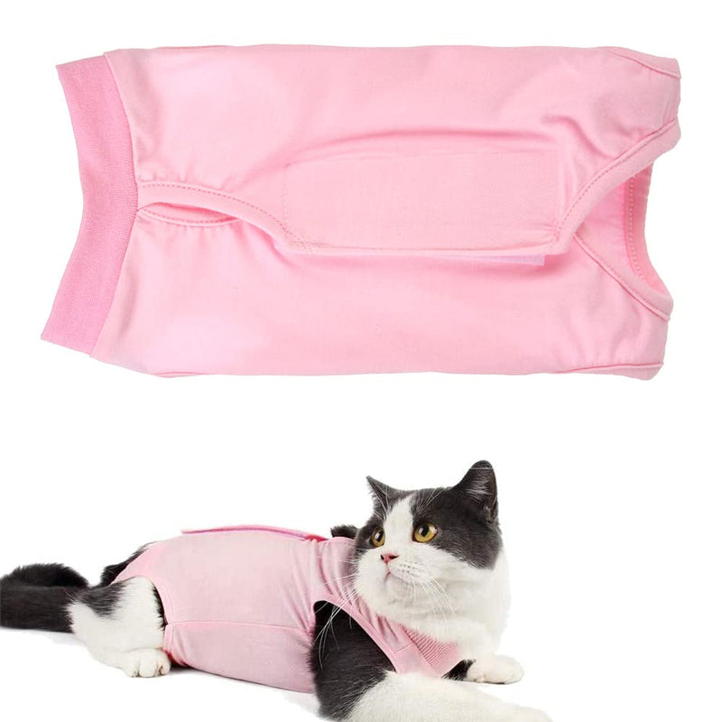 Newaner Recovery Suit Cat, Pet Protective Clothing Recovery Suit Vest, Professional Recovery Suit, Cat Bodysuit After Surgery, Surgical Clothing for Pets (Pink, M) M Pink - BeesActive Australia
