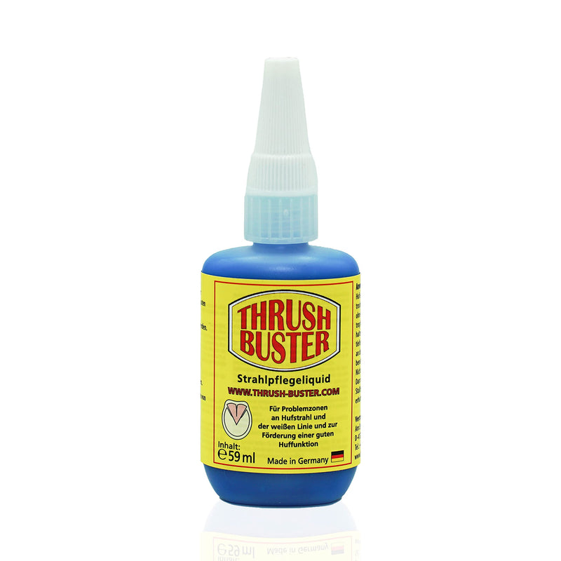 Gustav Optenplatz Thrush Buster Liquid Special, hoof care for horses, intensive frog care for thrush on the hoof horn with horn-strengthening effect, easy to apply, without biocide, anti-doping (59ml) - BeesActive Australia