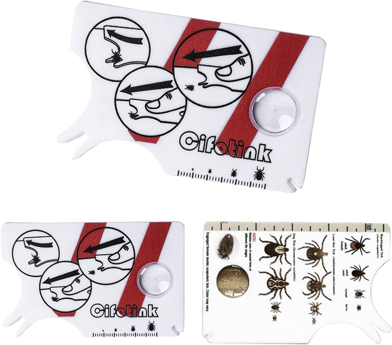 linlinfa Tick card for people - easy to carry tick scale card, tick scale card with magnifying glass, quick cleaning of ticks, tick card children, used for sports enthusiasts, travelers, - BeesActive Australia