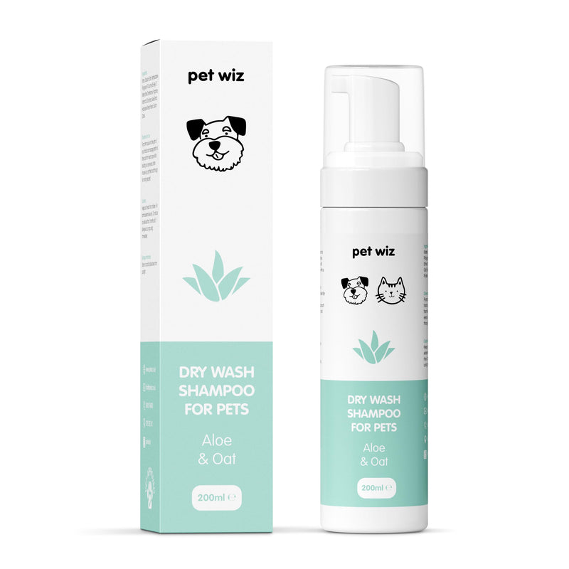 Dry Wash - Shampoo for Pets - Soothing & Deodorizing, Natural Ingredients, Quick Drying & No Rinse Required (Aloe Vera and Oatmeal) Aloe Vera and Oatmeal - BeesActive Australia