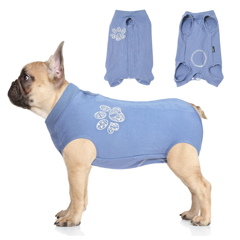 Jiupety Dog bodysuit after surgery, one-piece adjustable surgery body dog castration bitch, breathable anti-wound licking bodysuit for dog after surgery, soft dog bodysuit after castration male, blue M medium - BeesActive Australia