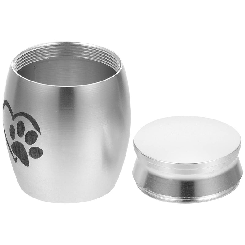 Zerodeko Small Cremation Pet Urn for Dogs Ashes Pet Urn for Dogs Ashes Small Mini Pet Paw Keepsake Urn Stainless Steel Memorial Keepsake for Dogs Cats Silver - BeesActive Australia