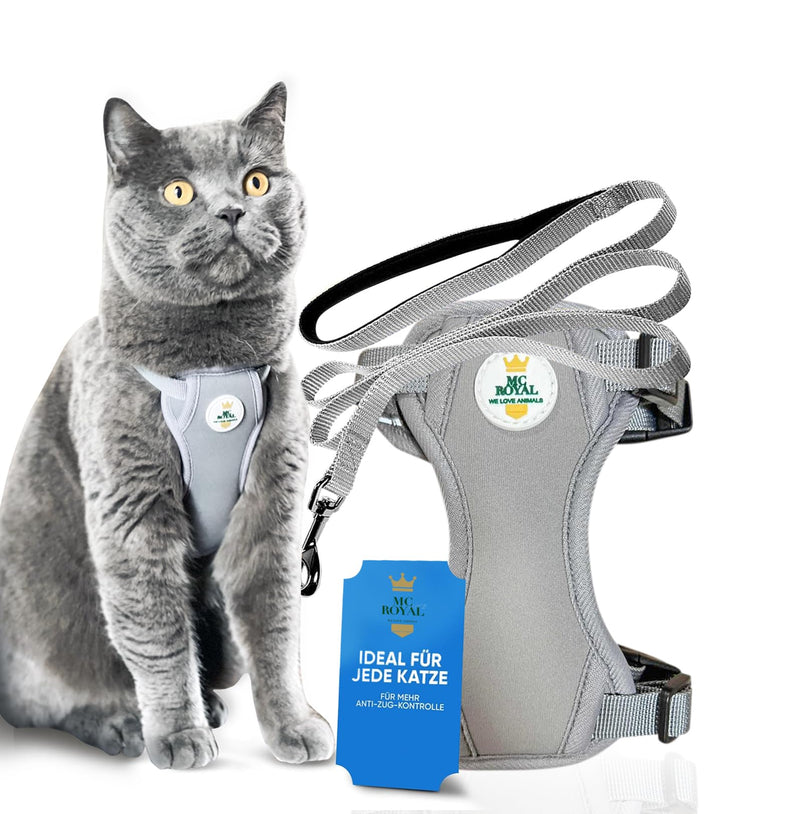MC-Royal® Premium cat harness [incl. Leash for cats] - size-adjustable harness set for cats with leash - cat harness - cat harness - escape-proof cat harness XS - BeesActive Australia