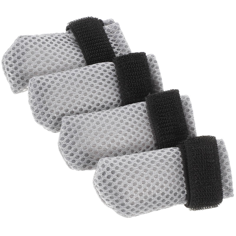 Hemobllo Claw Covers for Cats, Scratch Protection for Cats, Breathable Mesh Cat Paw Covers, Cat Claw Covers, Caps for Cat Syringe, Grooming, Pack of 4, 10 x 9 x 0.5 cm, Grey - BeesActive Australia
