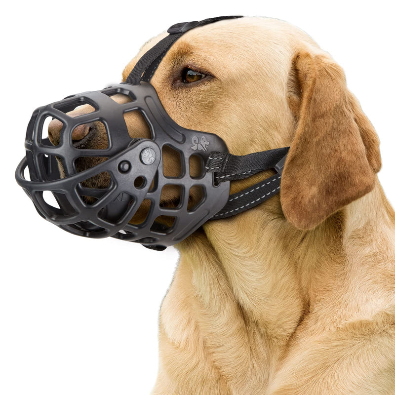 Ownpets Dog Muzzle, Muzzle for Large Dogs, German Shepherd Muzzle, Medium Dog Muzzle, Silicone Dog Muzzle, Black, XL - BeesActive Australia