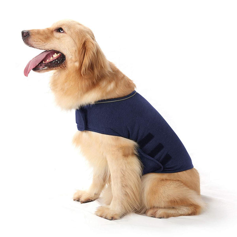 Ruiqas Dog Anxiety Jacket Calming Coat Anxiety Relief Vest Dog Foil for Anxiety Relief Navy Blue S - BeesActive Australia