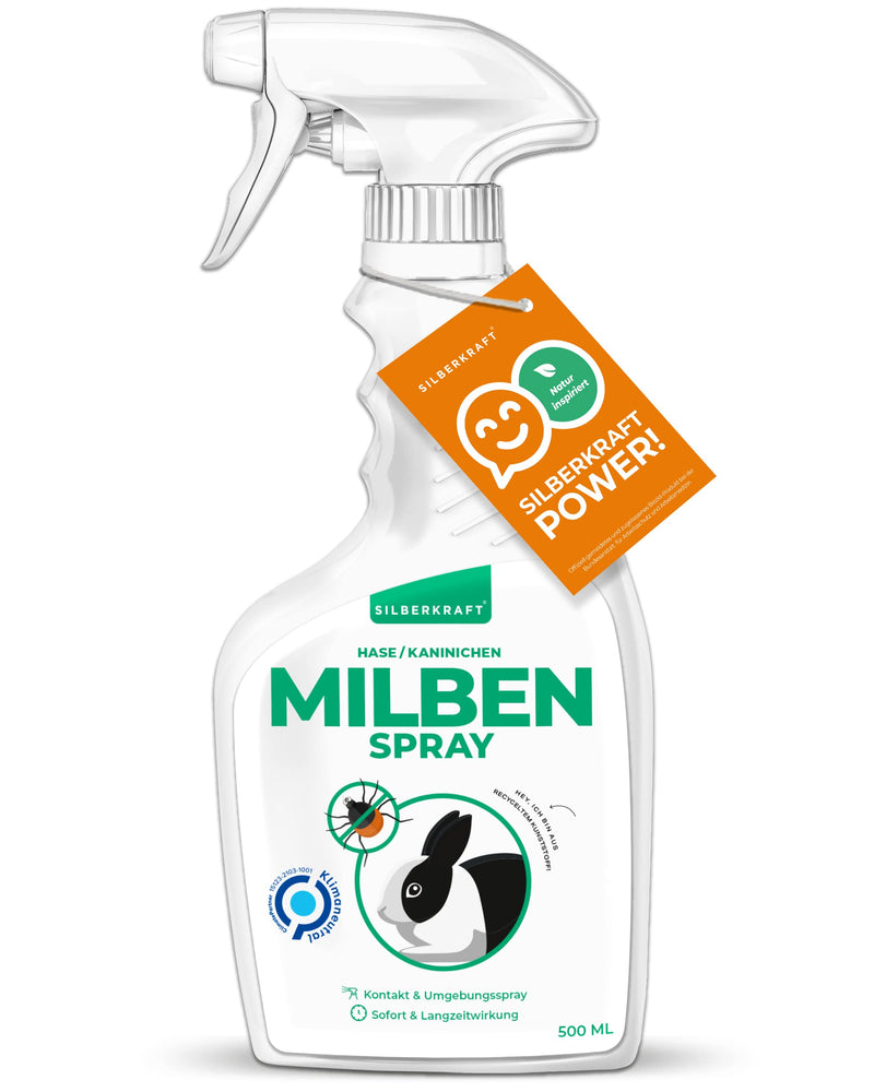 Silberkraft mite spray rabbit/rabbit 500 ml, reliable mite protection for hares, rabbits and other rodents, efficient and guaranteed helpful anti-mite agent - BeesActive Australia