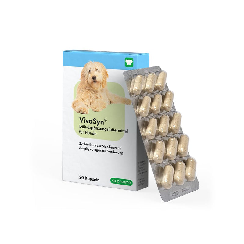 cp-pharma VivoSyn | 30 capsules | Supplementary food for dogs | To stabilize physiological digestion | Highly concentrated and quality controlled synbiotic - BeesActive Australia