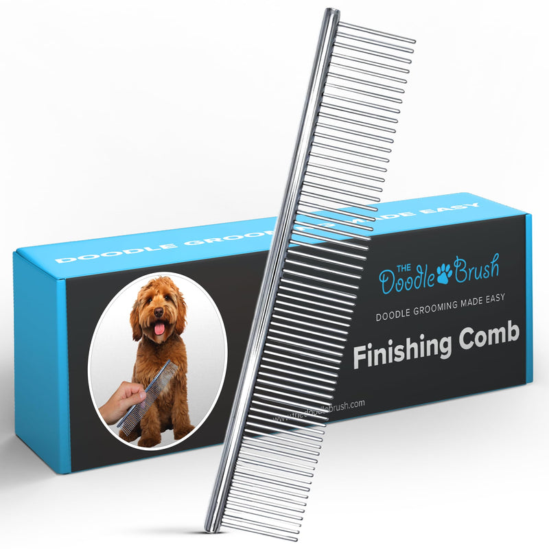 The Doodle Brush - dog comb, pet comb for Goldendoodles, Labradoodles & dogs with medium & long hair, dog comb poodle, metal comb, metal comb dog, dog comb long hair, metal grooming comb - BeesActive Australia