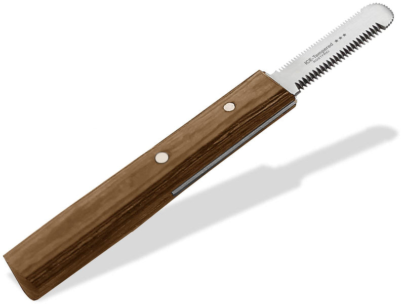 Trimming knife for dogs, cats, 2-sided, fine, medium for right-handed people, dog fur, undercoat, fur knife, dog scissors, stainless steel knife, comb, brand quality for long hair and short hair - BeesActive Australia