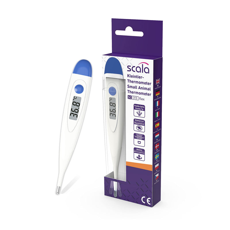 SC 313 flex Speed pet thermometer with flexible measuring tip for gently measuring body temperature for small mammals such as dogs, cats and hamsters - BeesActive Australia