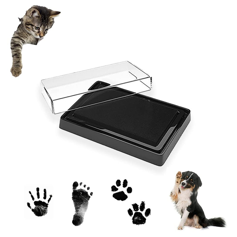 Azwood Dog & Cat Paw Print Ink Pad, Pet Paw Ink Pad Safe Pet Friendly Ink Pad for Puppies Kitten Remembrance Keepsake - No Mess (Black Ink) - BeesActive Australia