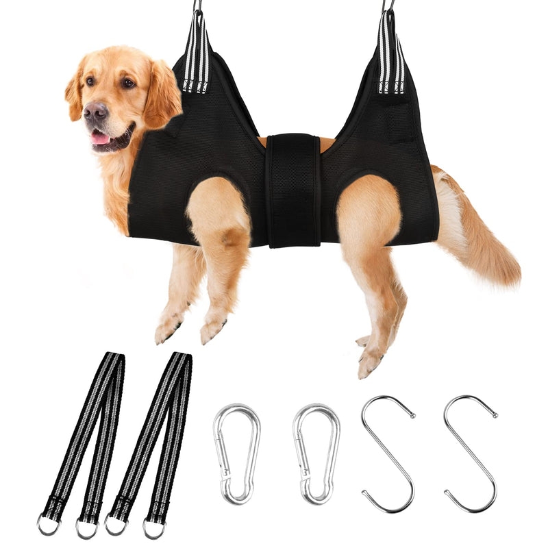 Dog Grooming Hammock Set for Dogs and Cats, Newly Upgraded Hammock Harness for Nail Trimming, Pet Grooming Hammock Nail Trimming Helper Ears/Eyes Care Helper for Small Large Pets S - Upgraded - BeesActive Australia