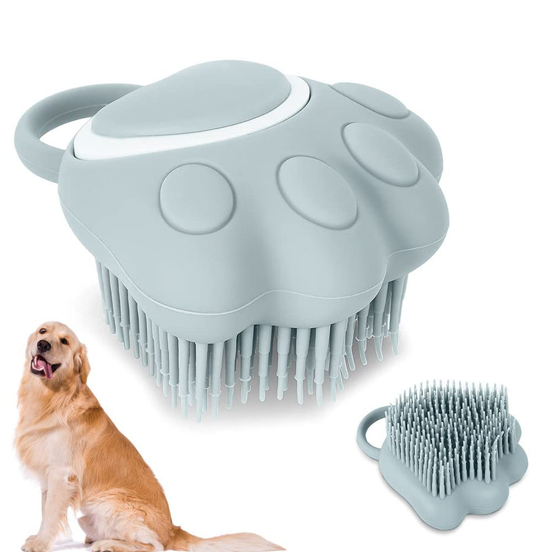 Fiotha Silicone Dog Bath Brush, Pet Bath Brush, Pet Bath Brush, Dog Brush, Cat Brush, 2-in-1 Bath Massage Brush, Silicone Shower Brush, for Dogs and Cats, Refillable Shower Gel Blue - BeesActive Australia