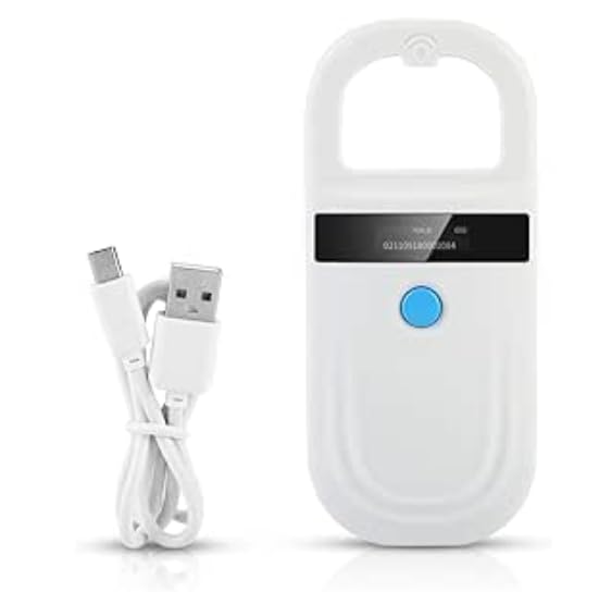 HERCHR Pet ID reader, pet ID pet scanner for animal tracking with OLED display, rechargeable chip reader pet chip from FDX-B (ISO11784/11785) and EMID microchips - BeesActive Australia