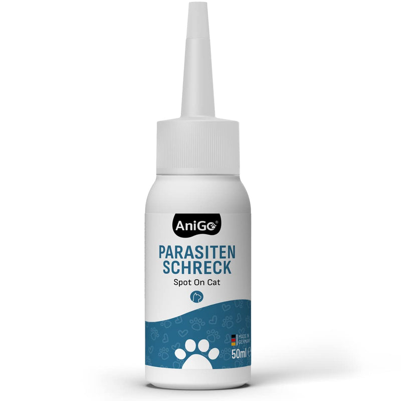 AniGo Parasite Deterrent Spot On for Cats 50ml - Flea and tick treatment for cats, effective against ectoparasites, flea and tick treatment, spot-on solution, flea and tick protection - BeesActive Australia