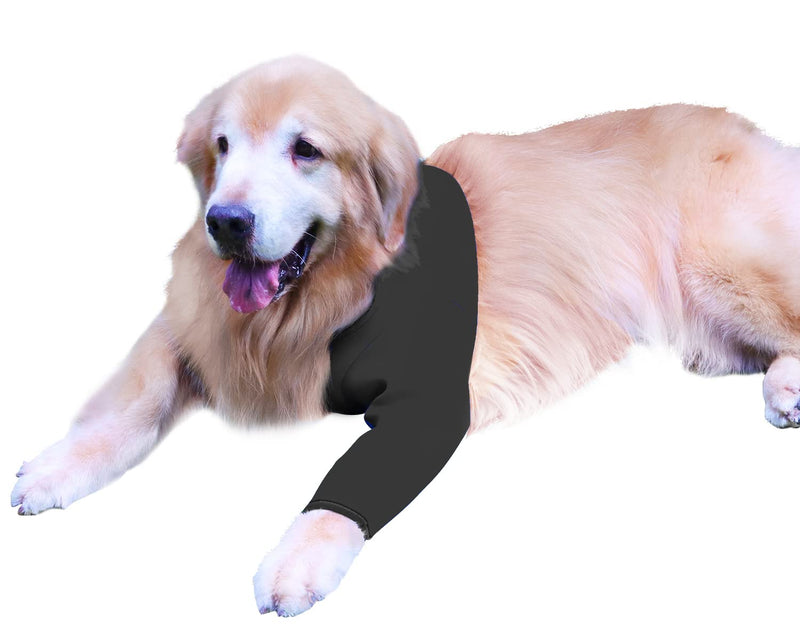 Dog Recovery Suit, Cone Collar Alternative, Abrasion-Resistant Dog Recovery Cover, Pet Wounds Prevent Licking, Bite, Wetness and Infection, Washable and Waterproof (Black, XL) Black - BeesActive Australia
