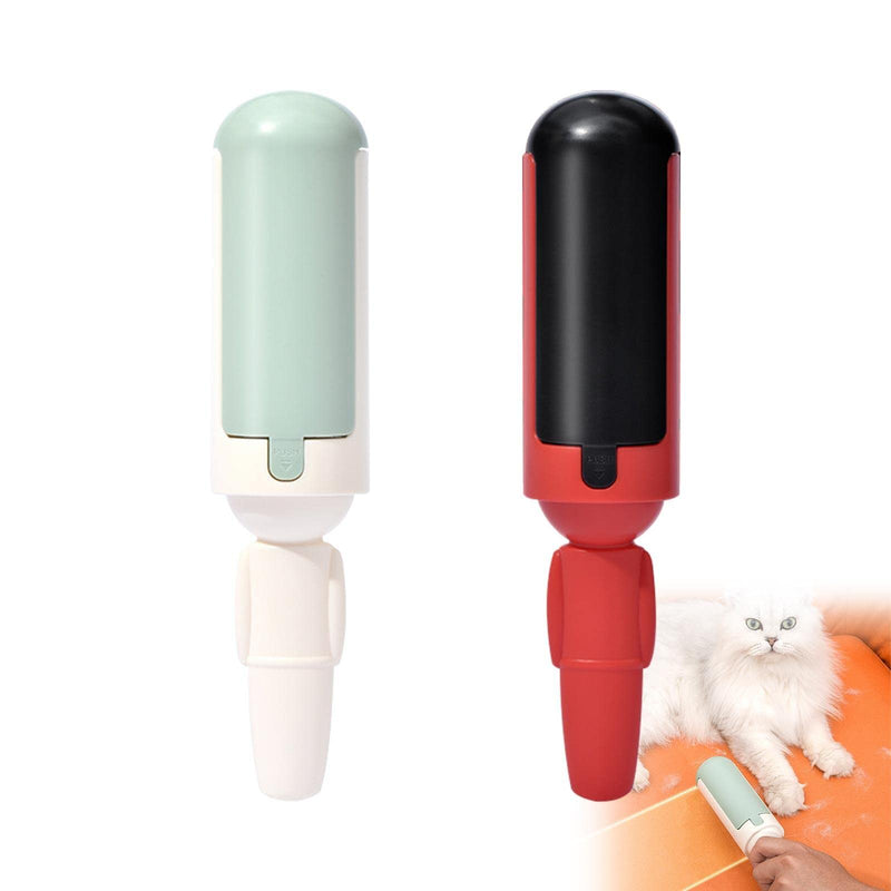 Pack of 2 lint rollers for animal hair: reusable animal hair remover lint roller for cat hair and dog hair, lint brush lint rollers for animal hair, suitable for lint brush animal hair on sofa red - BeesActive Australia