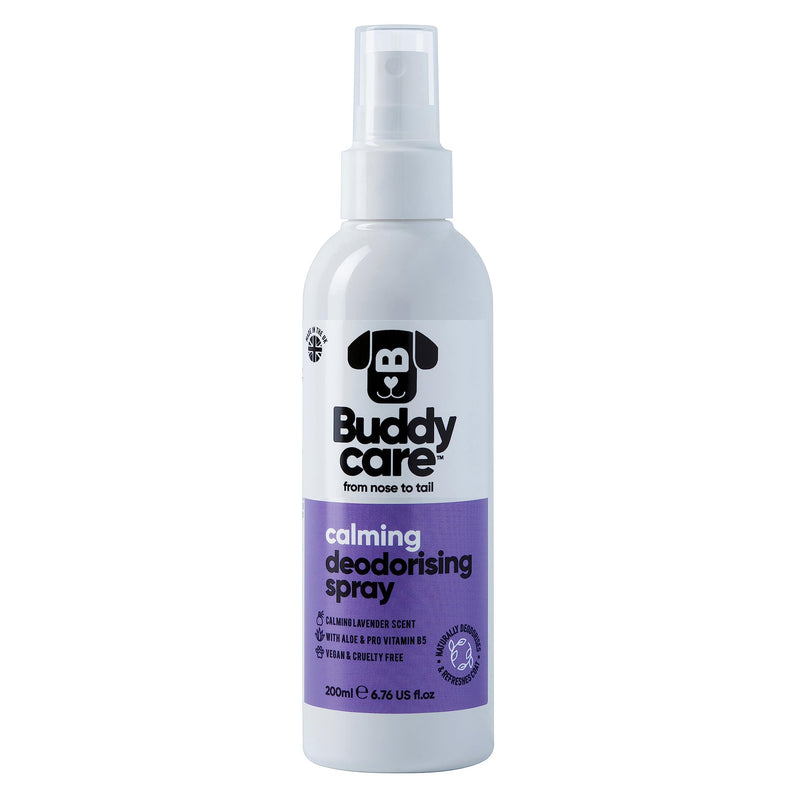Buddycare Dog Deodorizer Spray - Lavender - Soothing Deodorizer Spray for Dogs - with Aloe Vera and Pro-Vitamin B5 (200ml, 1 Count) - BeesActive Australia