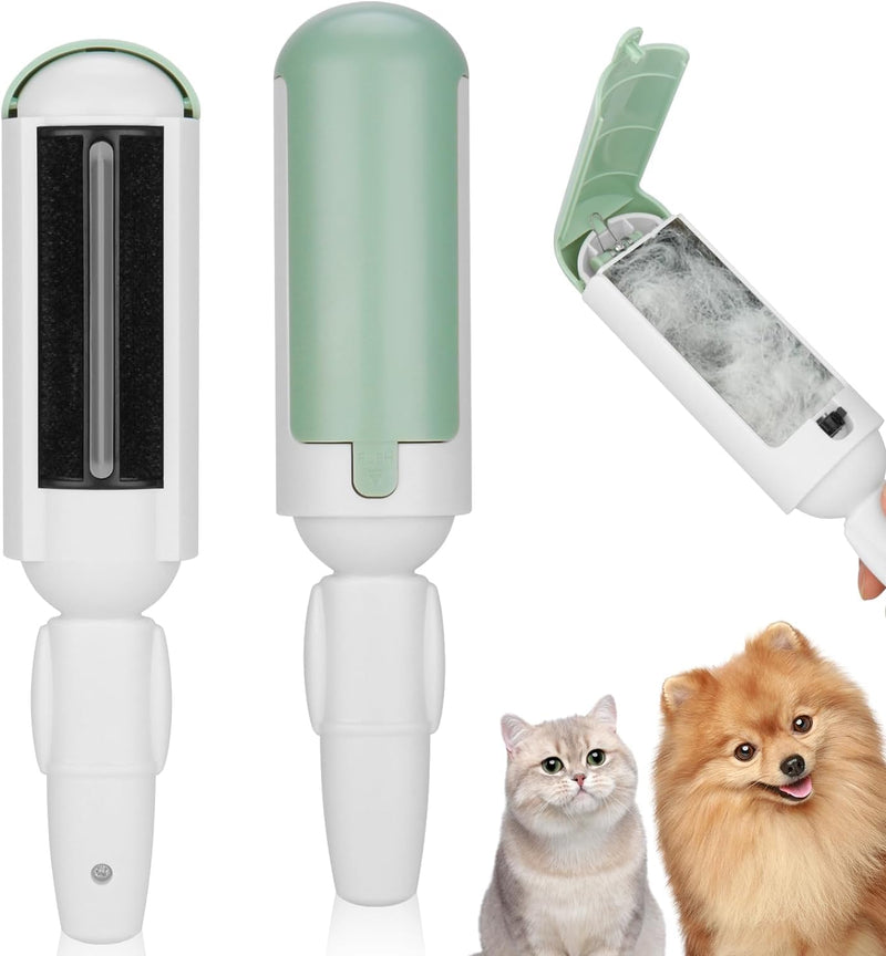 Pack of 2 Lint Brush, Pet Hair Remover for Clothes, Reusable Lint Roller for Clothes, Lint Roller for Clothes, Dog Hair, Cat Hair, Sofa, Bed, Carpet - BeesActive Australia