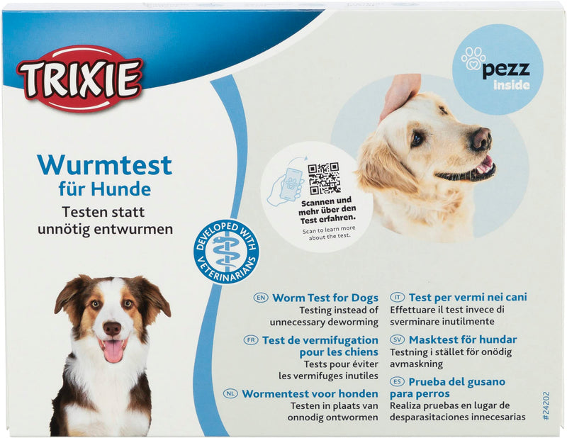 TRIXIE practical worm test for dogs, for home use, 19.5 × 15 × 2 cm - 24202 - BeesActive Australia