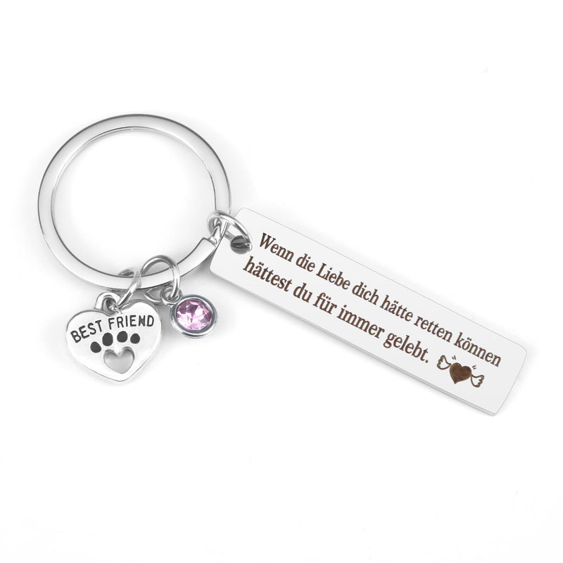 Pet Loss Gifts Keychain Dog Cat Pet Memorial Gifts for Dogs Cats Remembrance Gifts Bereavement Gifts for Loss of Pet Cat Dog Loss Sympathy Gift - BeesActive Australia