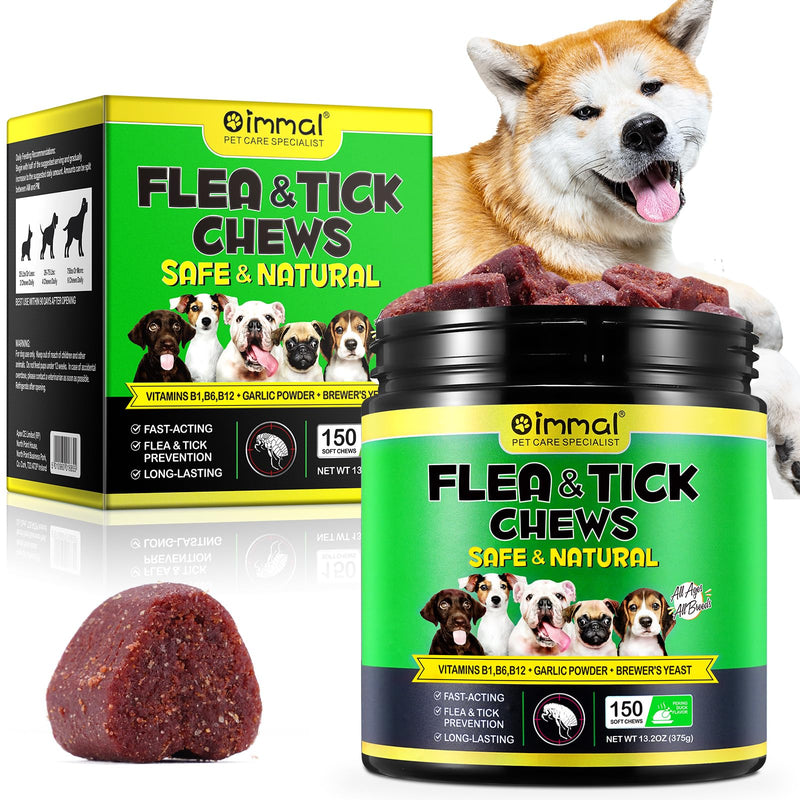 Flea and Tick Prevention for Dogs, Chews, 150 Chews, Natural Flea and Tick Supplement for Dogs, Chews - BeesActive Australia