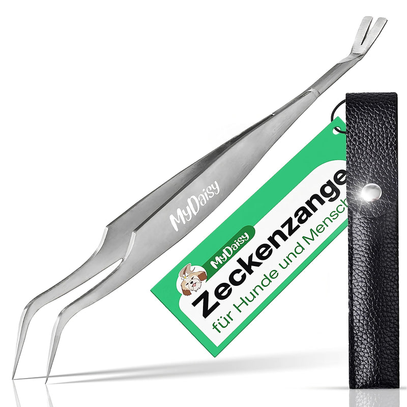 MYDAISY 2 in 1 metal tick tweezers with case, stainless steel tick tweezers for humans, dogs, cats, horses - human tick tweezers - tick tweezers for dogs - cat tick tweezers - tick tweezers - BeesActive Australia
