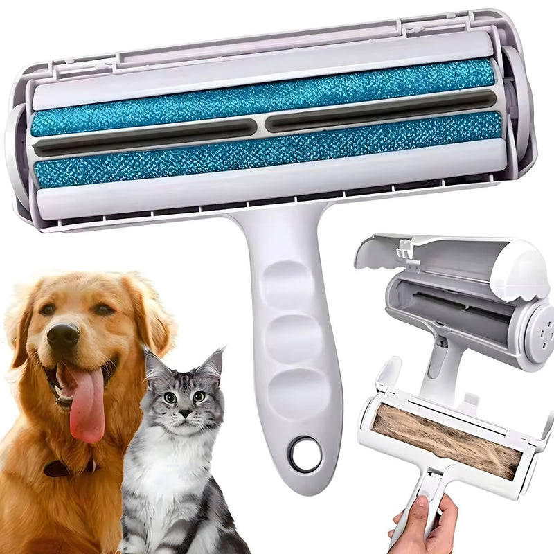 BOUMOUR® Pet Hair Remover, Lint Roller, Pet Hair, Pet Hair Tool, Pet Hair Removal, Carpets, Sofa, Bed Self-Cleaning for Removing Cat Hair & Dog Hair, Reusable. - BeesActive Australia