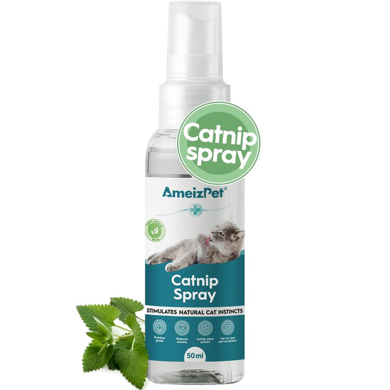 AmeizPet Catnip Spray for Cats, Cat Scratch Spray Mist, Transparent Behavior Spray for Cats and Kittens, 50ml (1.69 Oz) Catnip Spray 50ml - BeesActive Australia