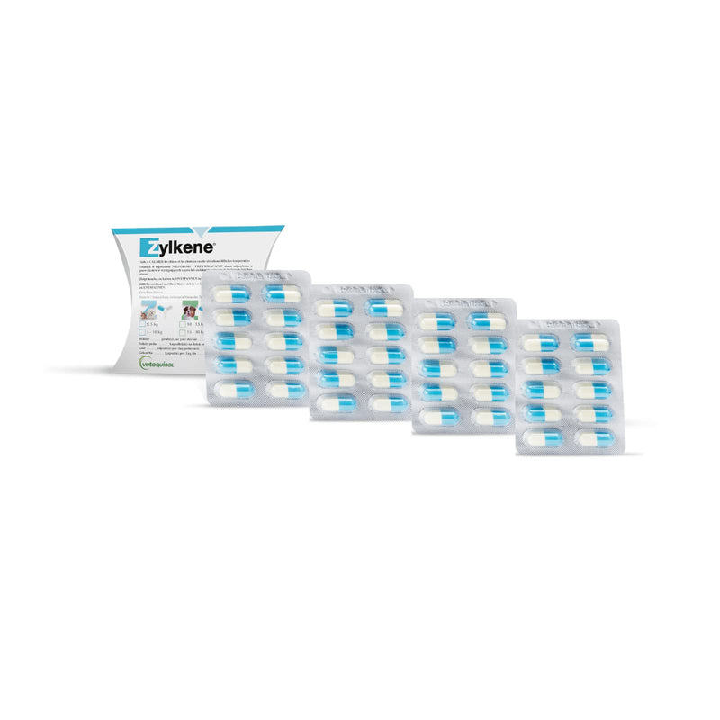 Zylkene Vetoquinol Capsules 75 mg | 40 pack | 4 x 10 capsules | Supplementary food for dogs | Can help support dogs in unfamiliar situations - BeesActive Australia