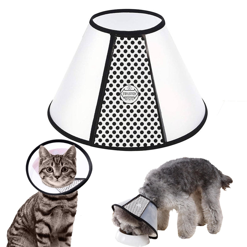WYFCR Pet Cone Recovery, Large Dog Adjustable Elizabeth Recovery Protective Collar, Anti-Bite Leak Safety Neck Cover, for Post-Surgery Wound Healing, Trimming Nails, (Neck Circumference 31-34cm) Neck Circumference (31-34cm) - BeesActive Australia