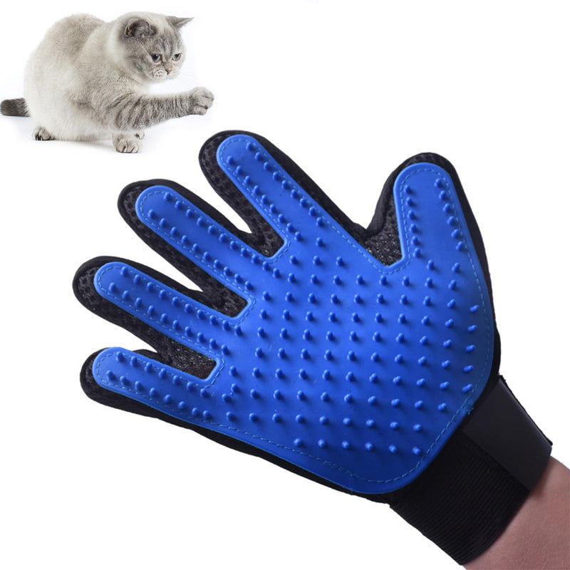 Grooming glove, washing glove for cats, cat glove brush made of silicone, cat brush, dog brush, grooming glove for pets, premium massage glove for deshedding, bathing and massaging - BeesActive Australia
