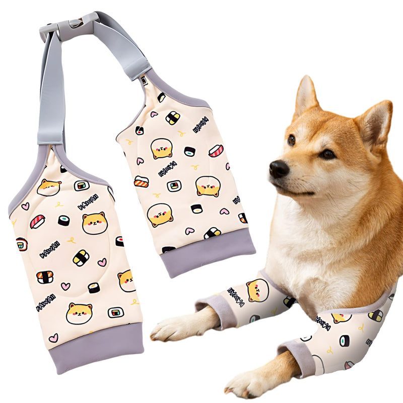 EUIOOVM Dog Leg Protector, Dog Elbow Brace for Medium and Large Dogs, Prevents Licking Wounds, Helps with Arthritis(L) L - BeesActive Australia
