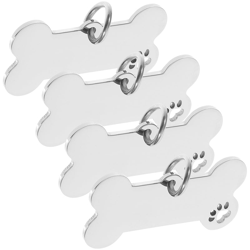 POPETPOP Blank dog tag: pack of 8 dog tag blanks, stainless steel address tag, dog, personalized identification tag, cat tag - dog collar pendant for dogs, cats - BeesActive Australia